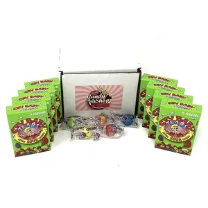 Cry Baby Tears Extra Sour Candy, 5 flavors - 8 packs + Free 5 gum