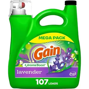 Aroma Boost Liquid Laundry Detergent Lavender Scent 107 Loads 154 fl oz HE Compatible