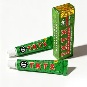 TKTX Green 80% 2-Pack: Tattoo pain, gone. Our maximum-strength formula works fast and lasts hours, enabling crisp lines, vibrant color and stunning ink. Gentle on your skin, brutal on discomfort.