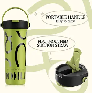 【LIVE PERKS - Vibrant Limeade】GOOM | Graffiti 20oz Spill Proof Tumbler, Beverage Drinkware with Lid and Straw-Green