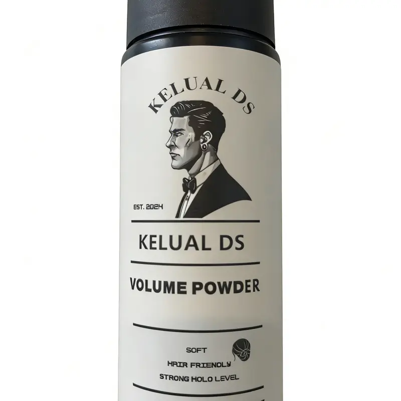 KELUAL DS Men's Styling Texture Powder - Pumice-Infused Volumizing Styling Powder, Strong Hold, Matte Finish, 0.5 oz Lightweight Easy-to-Apply Dry Haircare, Instant Root Lift, Silylated Silica, Youth-Friendly Gentle Formula