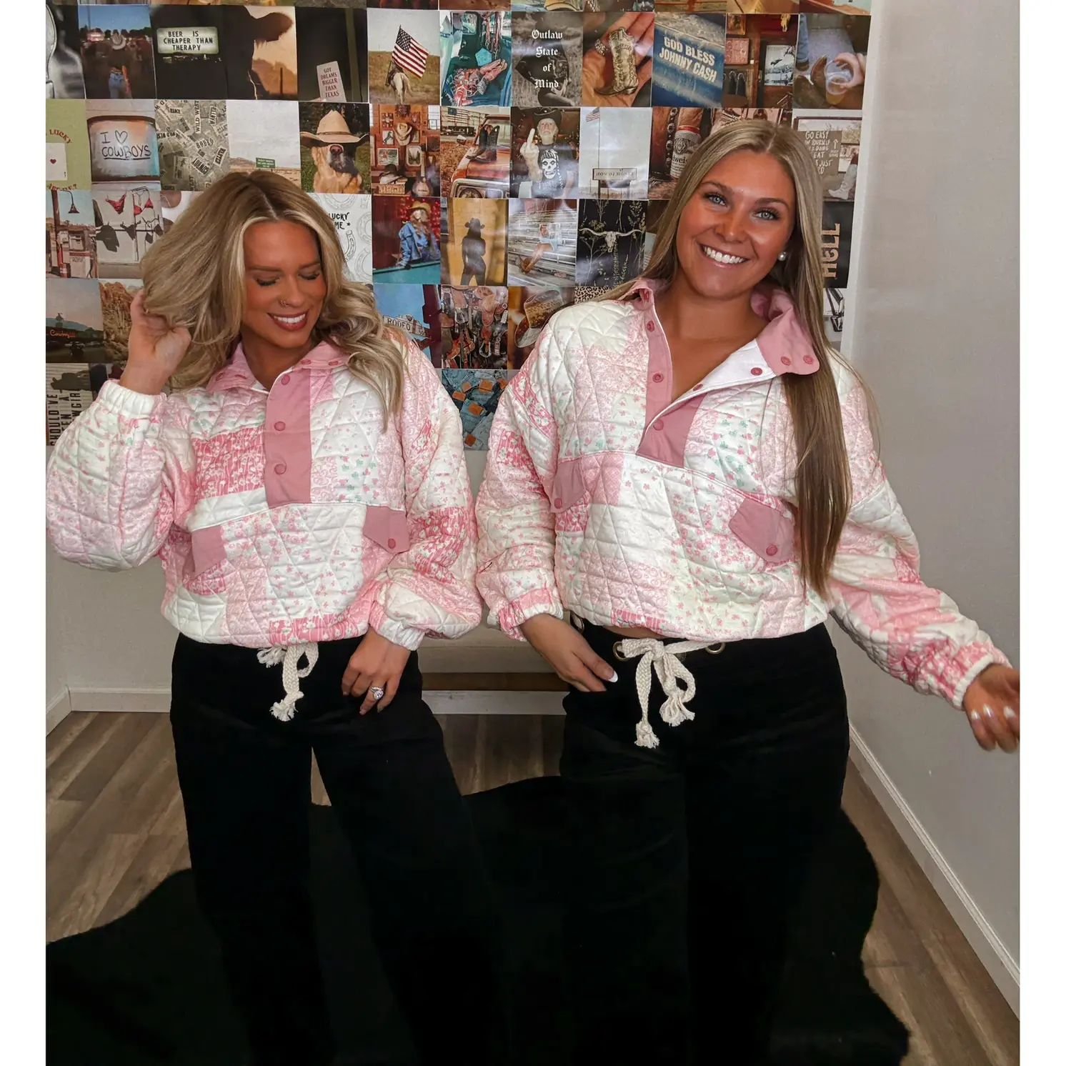 The Luna Quilted Pullover The Luna Quilted Pullover