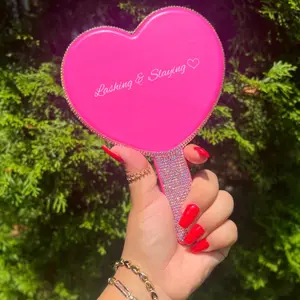 Pink Heart Mirror