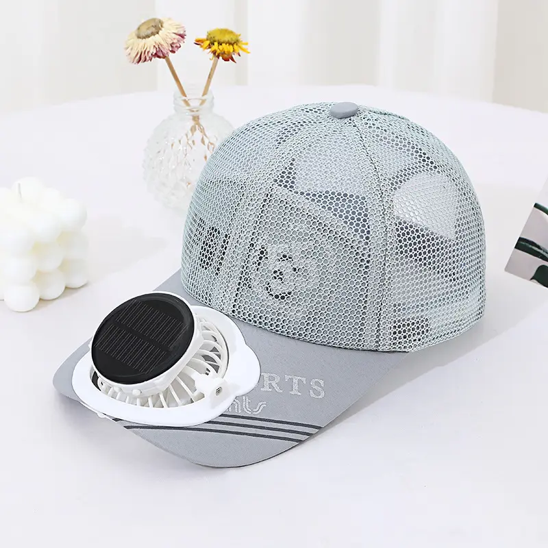 Breathable mesh cap 55 gray