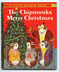 USED-The Chipmunks' Merry Christmas (A Little Golden Book) by David Corwin (Hardcover)