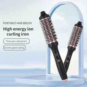 Pro-Grade Fast Heat High Energy Ion Curling Iron with Three Adjustable Temperature Settings 160°C to 200°C Ideal for Fine Soft and Normal Hair Types and 30-Minute Auto Shutoff for Peace of Mind
