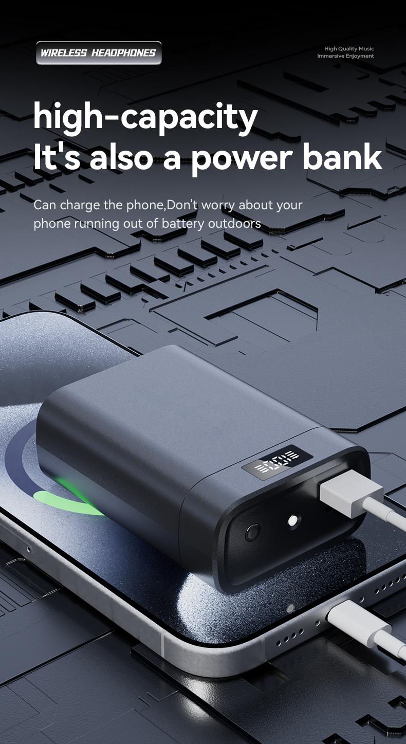 Bluetooth Earbuds with Smartphone Charging Support 45 Hours Playtime HiFi Bass ENC Noise Cancelling Bluetooth 6.0 Sport Design Bluetooth Earbuds with Smartphone Charging Support 45 Hours Playtime HiFi Bass ENC Noise Cancelling Bluetooth 6.0 Sport Design