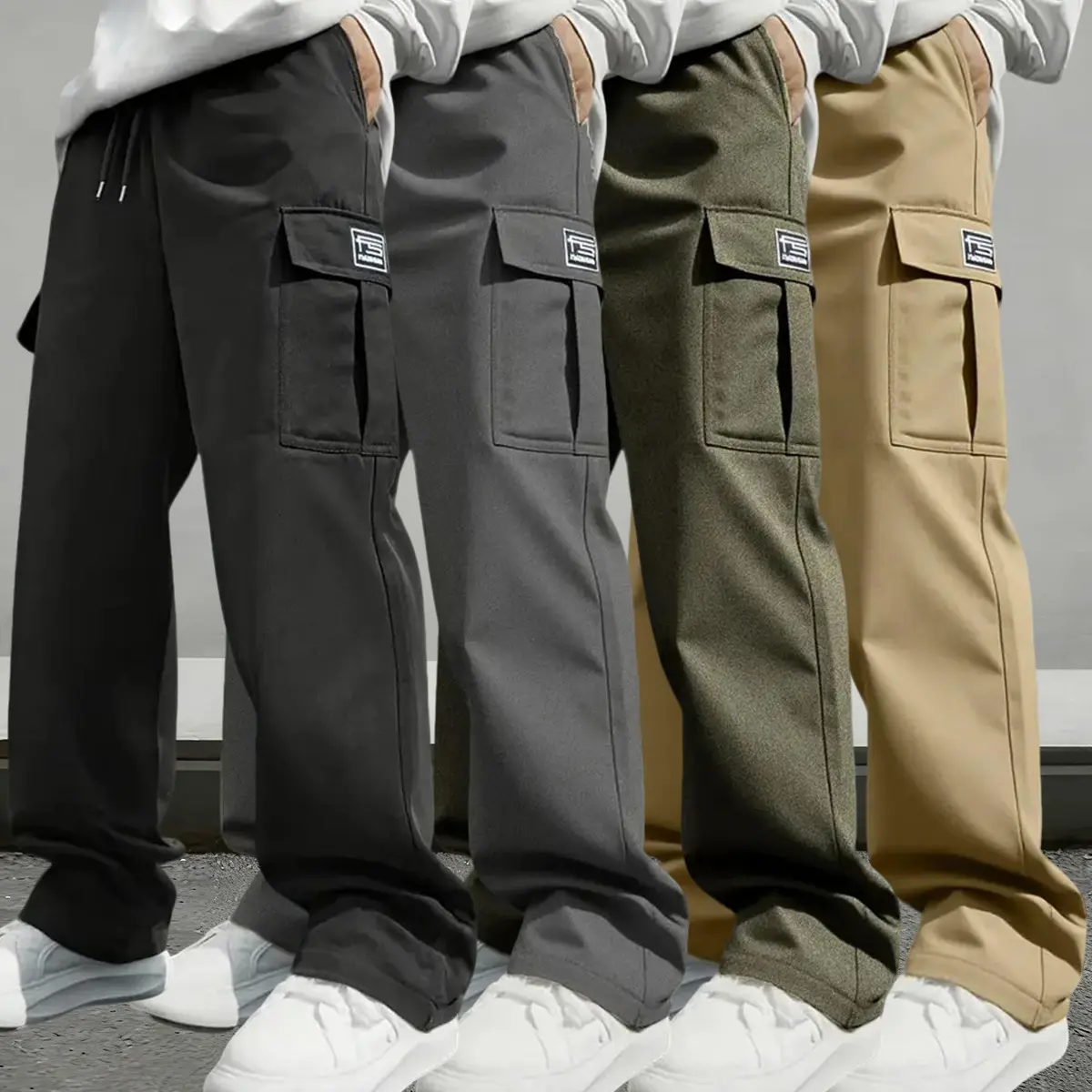 Black Gray Green Khaki