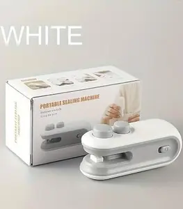 Mini Bag Sealer Cutter 2-in-1 Portable Heat-Seal & Built-In Cutter for Fresh Food Storage Compact & Easy to Use for Chips Snacks & More