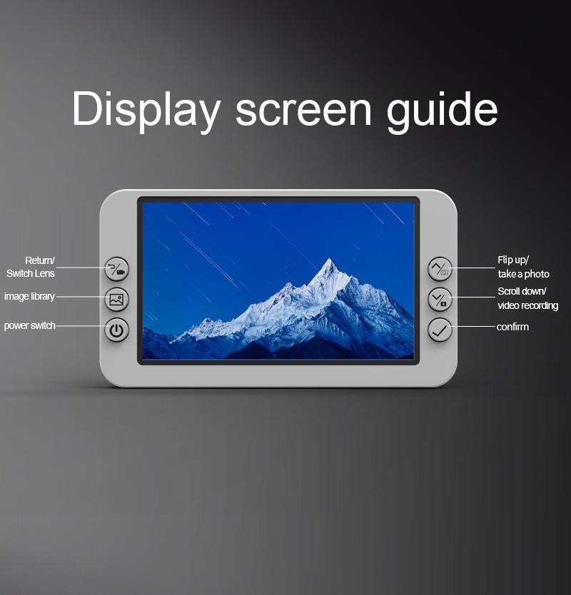 LF666PRO Drone with 4.5 inch independent dispaly  LCD Screen, Dual Camera & 50x Zoom | Optical Flow, Smart Obstacle Avoidance & Gesture Photo | RC Quadcopter for Beginners, Birthday Gift