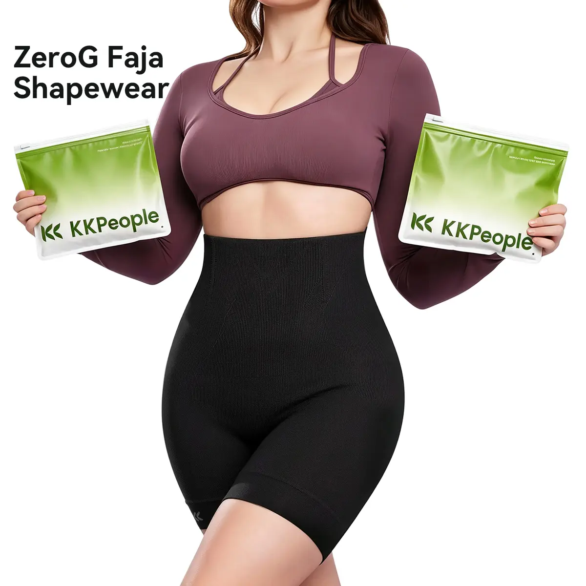[KKPeople ZeroG Faja Shapewear]  Women's Tummy Control Butt-Lifting Shapewear, Sexy and Comfortable High-Waist Body Sculpting Garment Womenswear Compression