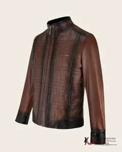 CUADRA CAB CORDERO VIC BROWN ZIPPER JACKET JC160