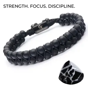 Black Onyx Bracelet for Men | A Daily Reminder of Strength & Focus | Perfect Gift for Him