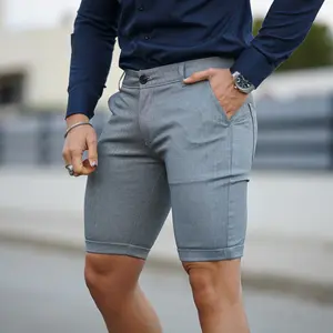 GINGTTO Mens Slim Fit Shorts Stretch Chino Short Pants 9" Inseam Elastic Comfortable Fit with Pockets