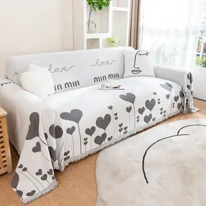 Color woven printed sofa towel, pet friendly, anti dirty and anti scratch, pet cat and dog sofa protection pad, soft elastic and anti slip home sofa stain cover, washable.