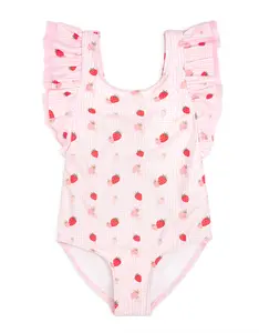 Strawberry Ruffle Swimsuit - Sweet Wink