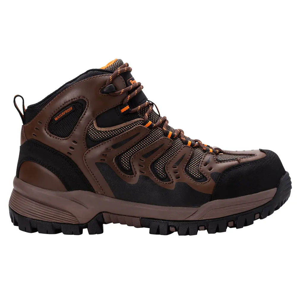 Propet Mens Sentry 6 Inch Electrical Composite Toe  Work Safety Shoes Casual - Brown