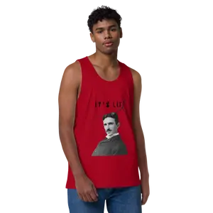 ' Its Lit- Tesla' Men’s premium tank top