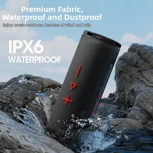 Convenient speaker, IPX-6 level waterproof, running light design, suitable for outdoor cycling and camping Weatherproof Loudspeaker System