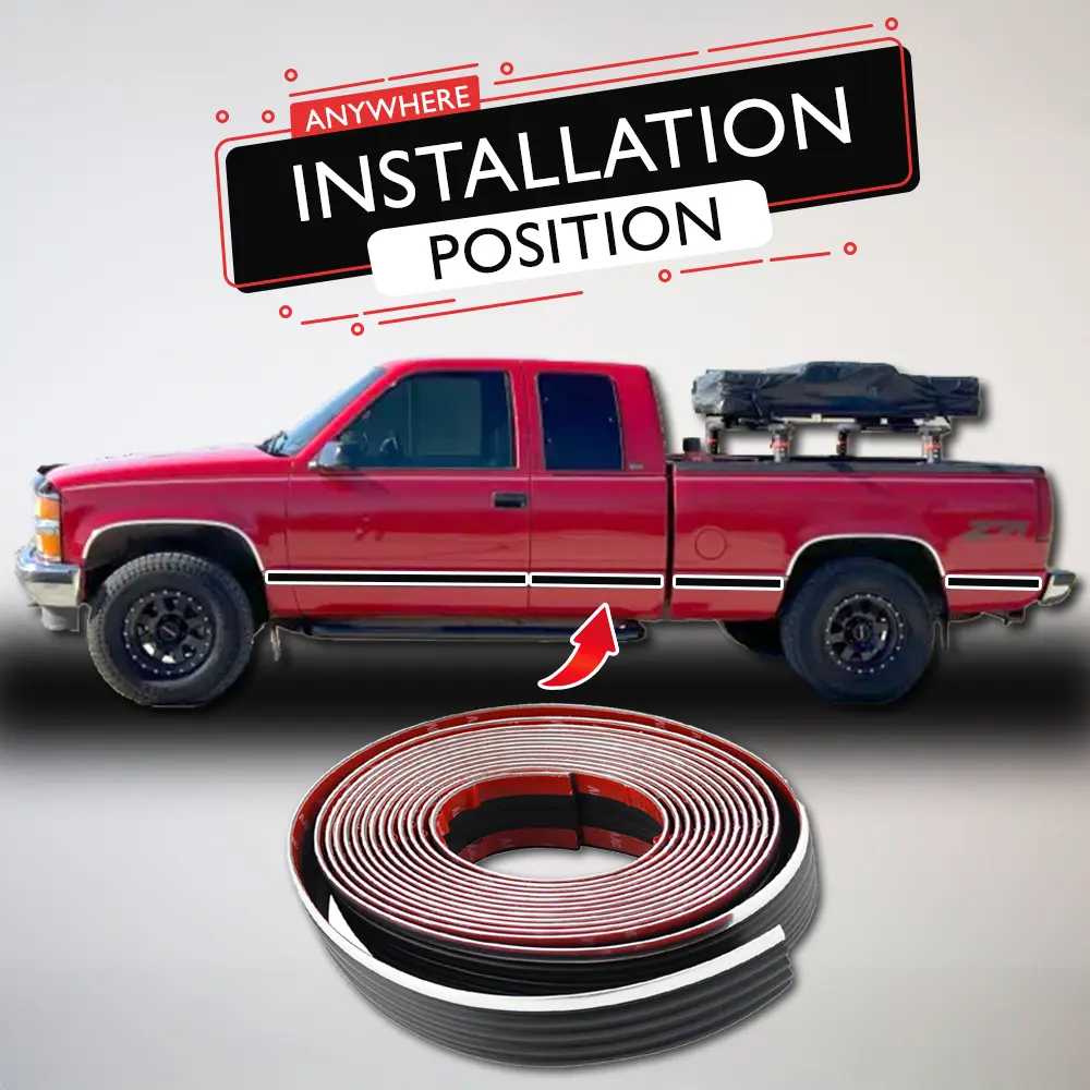 Chevy/GMC Trucks & SUVs Exterior Body Molding Side Belt Guard Roll, Car Accessories, Auto Parts Accessories Car Decals Car Decal Sticker