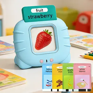 KIDGENIUS Bilingual Learning Machine with 224 English-Spanish Flash Cards, Preschool Educational Interactive Toy for Kids Toddlers, Early Speech Language & Cognitive Development
