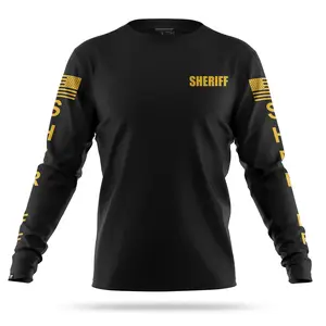 [SHERIFF] Men's Performance Long Sleeve [BLK/GLD]