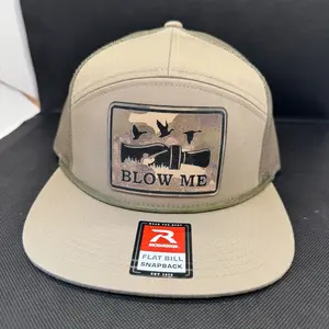 Duck Call Hat Richardson 168 flat bill with SnapBack snapback  hats
