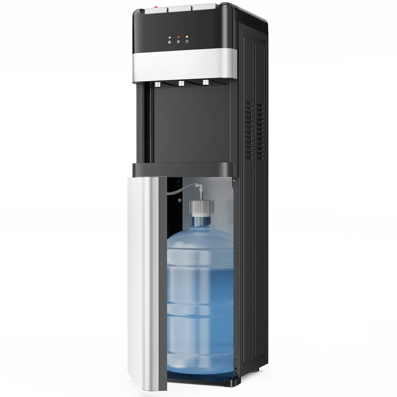 5 Gallon Bottom-Loading Water Dispenser, 3 Temperature Settings (Hot, Room and Cold) with Child Safety Lock, Stainless Steel for Home Office, Living Room