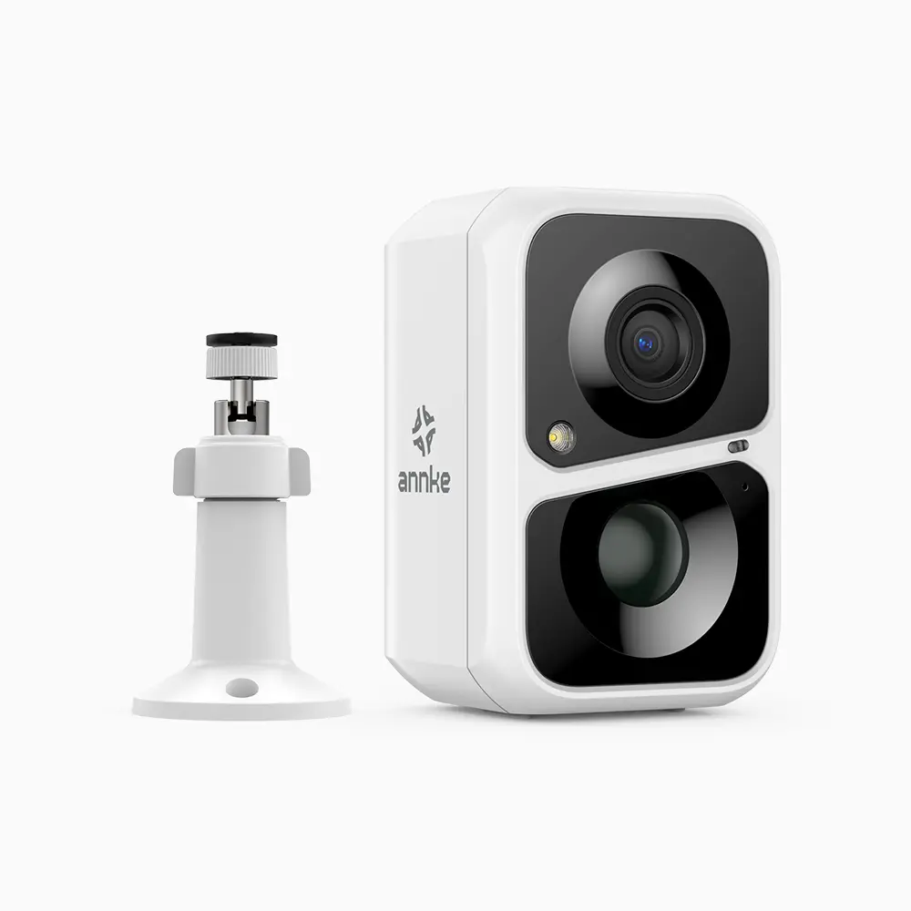 ANNKE Custos 3MP WiFi Battery & Solar Powered Outdoor Security Camera, 4400mAh Rechargeable Battery, Siren & Strobe Alarm, Two-Way Audio, Cloud & Max. 128 GB Local Storage, Works with Alexa