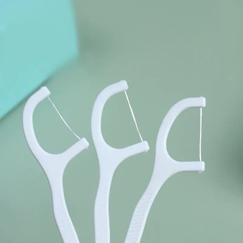 Burst Deep Clean Dental Floss Picks, 2-in-1 Dual Effect Teeth Cleaning Tools, Soft White Floss & Gentle Silicone Stick For Mild Interdental Care