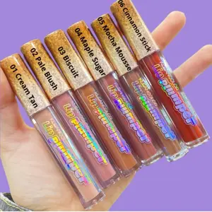6-Pc Lip Plumping Gloss set -Highshine-Long-Lasting-Pigmented-Moisturizing Lip Plumper Set-Cosmetics