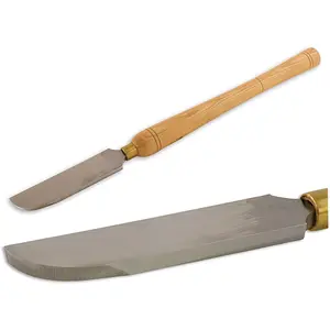 High-speed steel wood turning tools: round blade scraper and arc-shaped scraper