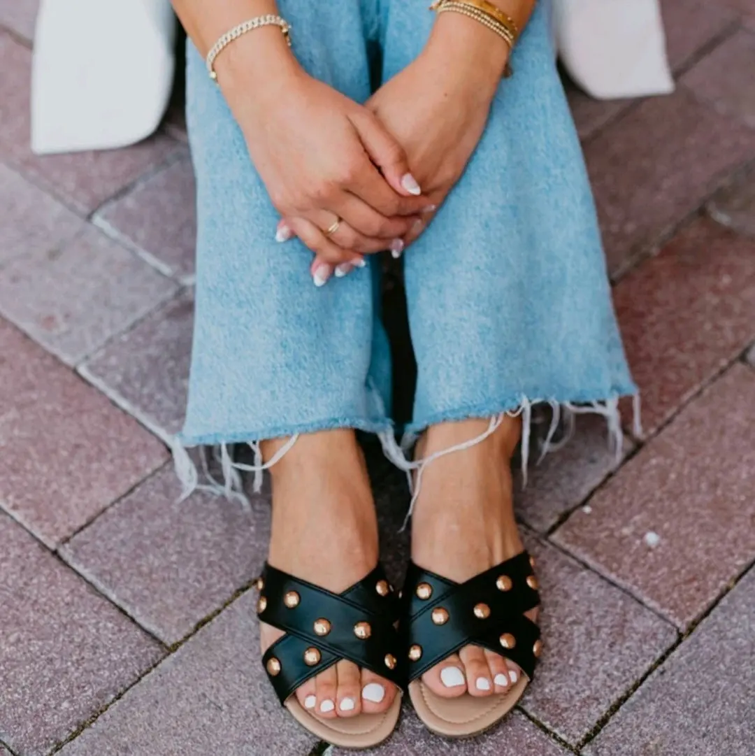 Foldable Flat Sandals Open Toe No Heel Sandals