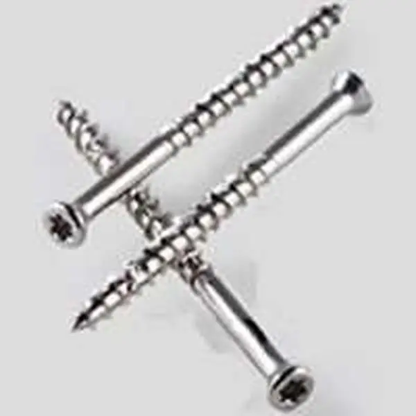 Simpson Strong-Tie T07300WPP 6-Lobe Drive Decking Screws with 6-Lobe Driver Bit, 316 Stainless Steel, 7x3 In., 4-Corner Thread Form, Max Corrosion Resistance, 350 Count for Contractors