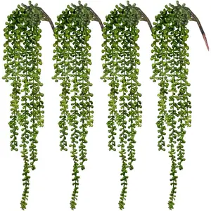 4 count   , String of  Artificial   Greenery Wall Backdrop Decor, Artificial  Indoor for  Garden Outdoor Decoration