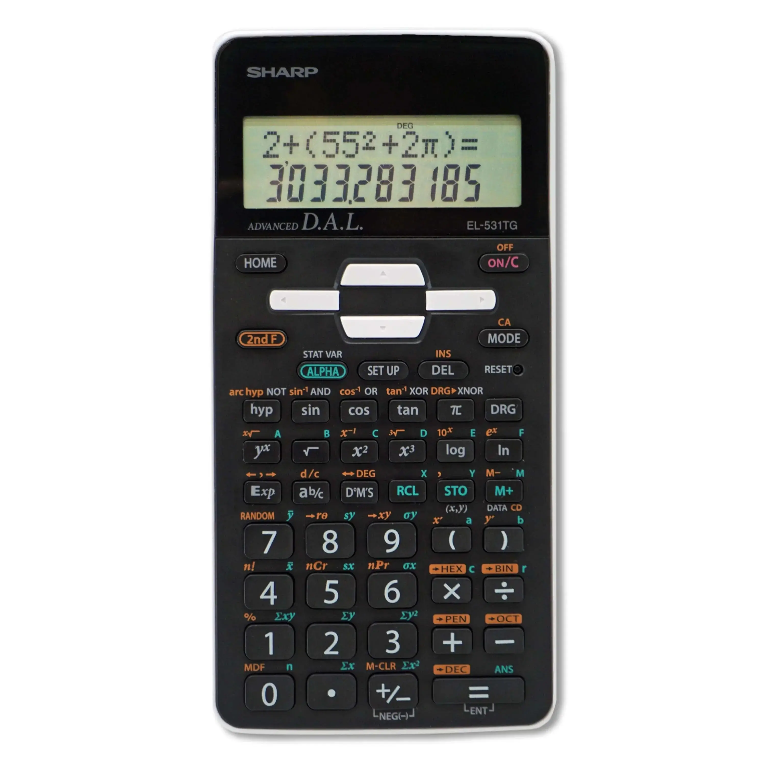 Sharp Engineering/Scientific Calculator - 2-Line Display, Direct Algebraic Logic, 273 Functions, SAT Approved, 1 & 2 Variable Statistics, Exponent Symb., Equation Editing & Playback, Sliding Cover, Ideal for Classroom Use, Accounting Supplies, Study