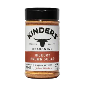 Kinder's Premium Quality Hickory Brown Sugar BBQ Rub - Master Butcher Seasoning Since 1946 - US Grown Ingredients - Sweet & Smoky Flavor