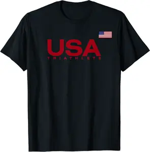 Big USA Triathlete T-Shirt - Tomasleza Shop WKYB09BYVB6G6