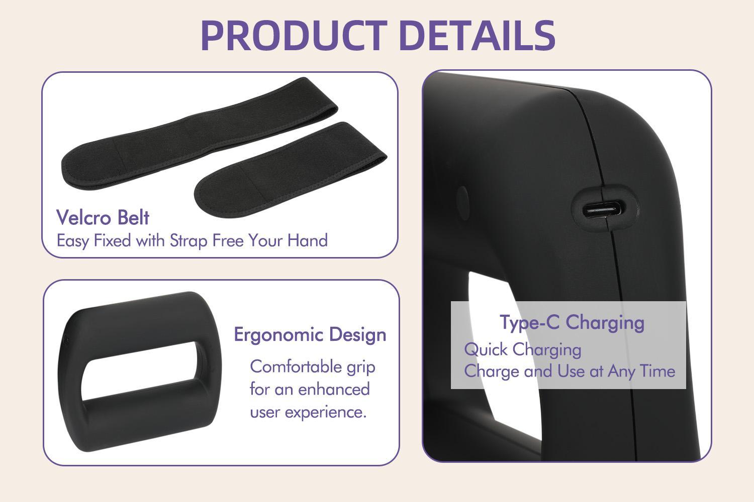 Cordless Massager Ring for Whole Body - 5 Speed Levels, Neck & Shoulder Muscle Relief, Portable Deep Tissue Percussive Massager for Relaxation, Fitness-Focused Christmas Gift for Men & Women Cordless Massager Ring for Whole Body - 5 Speed Levels, Neck & Shoulder Muscle Relief, Portable Deep Tissue Percussive Massager for Relaxation, Fitness-Focused Christmas Gift for Men & Women