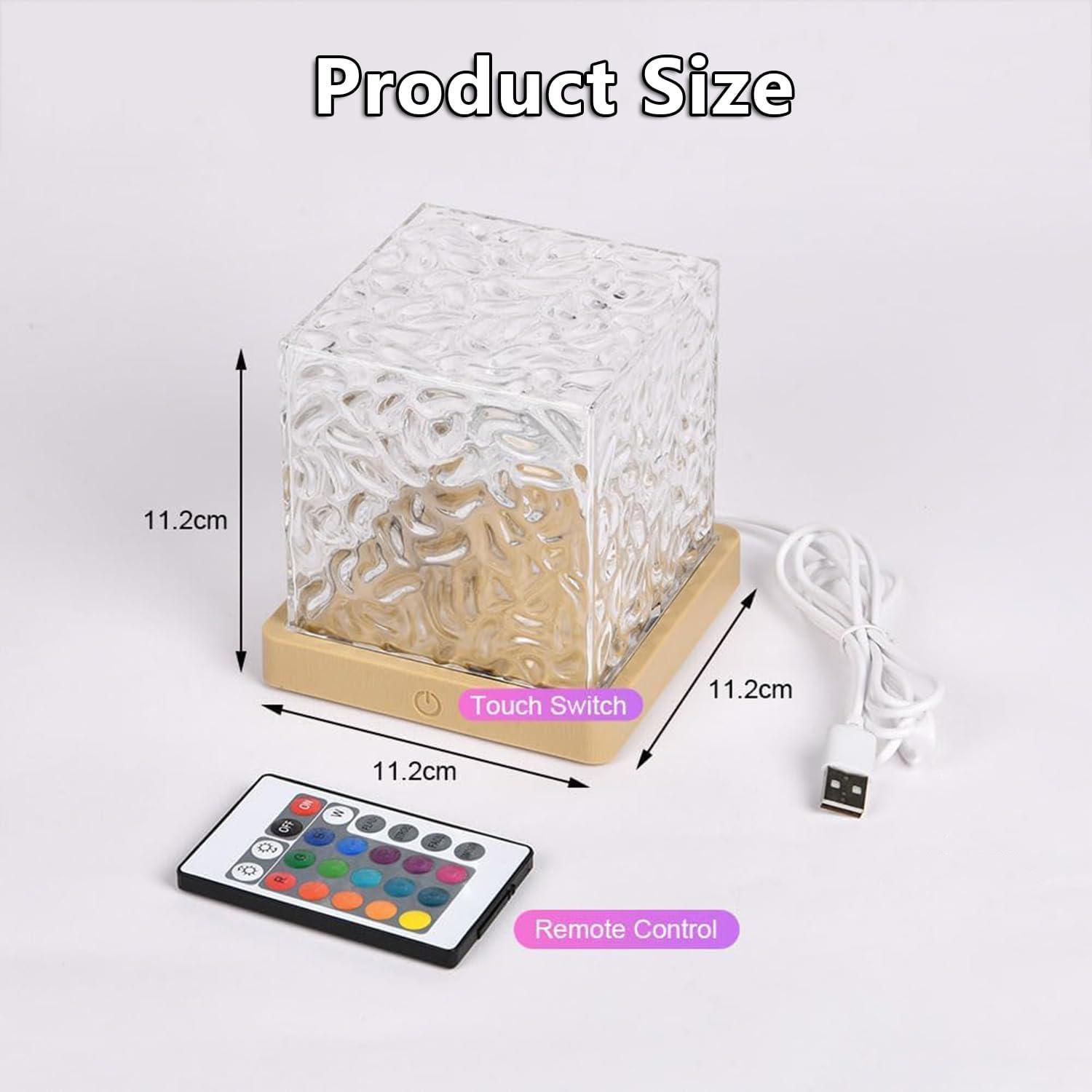 Rechargeable Shower Light No Wiring, 16 Color Changeable Ocean Wave Projector Light, Dimmable Waterproof Shower Lamp with Remote, Rotating Flame Water Ripple Lamp for Shower, Bathroom, Bedroom Decor