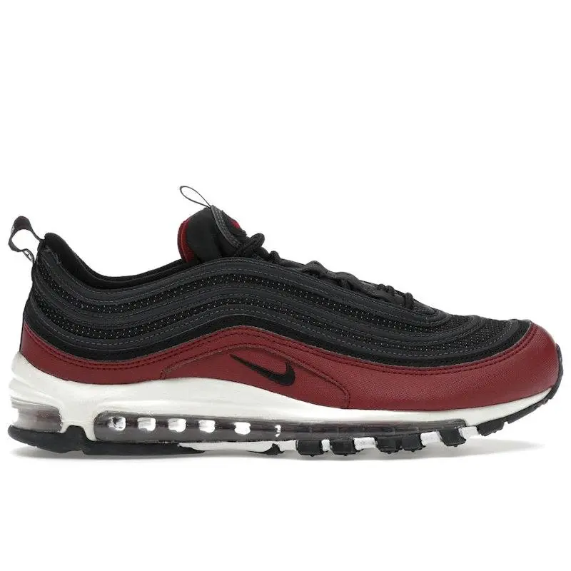 Nike Men's Air Max 97 Black Team Red Running Shoes, from StockX