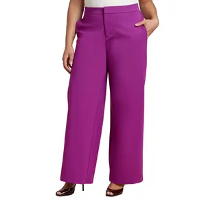 ELOQUII Women's Plus Size The Ultimate Stretch Wide Leg Work Pant