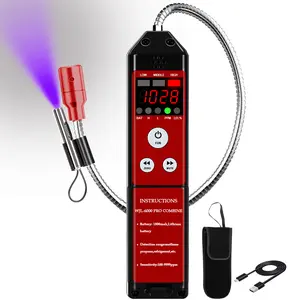 Gas Leak Detector, Natural Gas Detector with Audible & Visual Alarm for Home and RV, Combustible Gas Leak Detector, Detector Tools Portable digital meter refrigerant 410 a buzzer