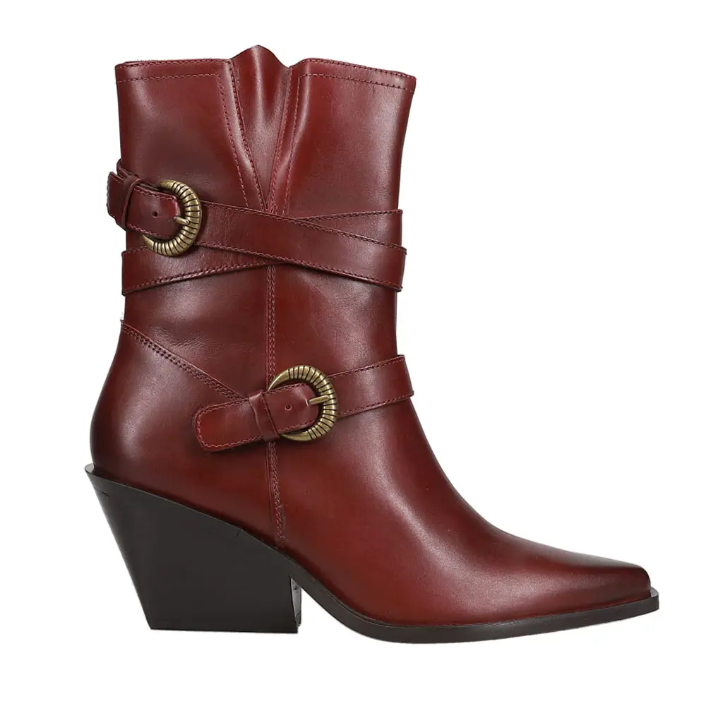 Seychelles Womens Speak Up  Casual Boots Mid Calf Mid Heel 2-3" - Red