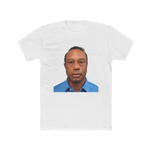 Tiger Woods Mugshot Graphic Tee, Iconic Golf Pop Culture Shirt