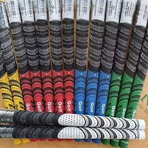 Ultimate Golf Irons Grip Set - Rubber Cotton Yarn Multi Compound with Carbon Yarn Reinforcement All Weather Anti Slip for Men Women 6 Colors Available Standard Midsize