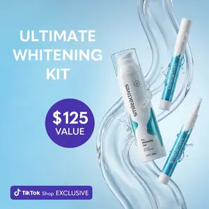 Smileactives - Teeth Whitening Kit, Toothpaste Whitening Gel + 2 Whitening Pens Vanilla Mint & WinterBerry with Hydrogen Peroxide, Tooth Stain Remover for White Teeth, Removes Coffee and Tea Stains, 90-Day Gel Kit