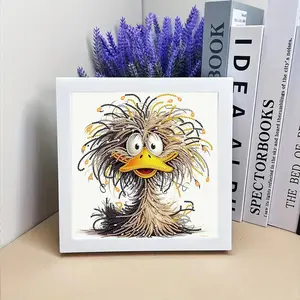 Duck Design Diamond Arts Colorful Painting Kit without Frame, DIY 5D Diamond Arts Colorful Painting Kit, Wall Art Decor for Home Bedroom, Craft