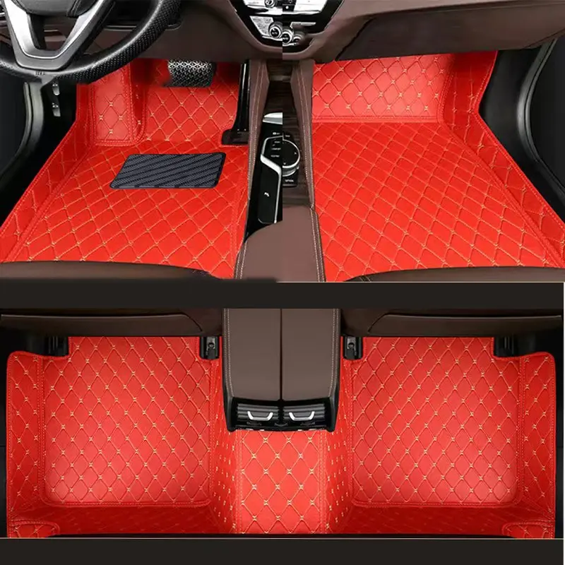 Custom Car Floor Mat For Jetour X70 Plus 2023~2024 Left/Right -hand Drive Auto Interior Accessories Fashion Diamond Styling Leather Carpet Waterproof Design Full Coverage Automotive Floor Mats Car Accessory