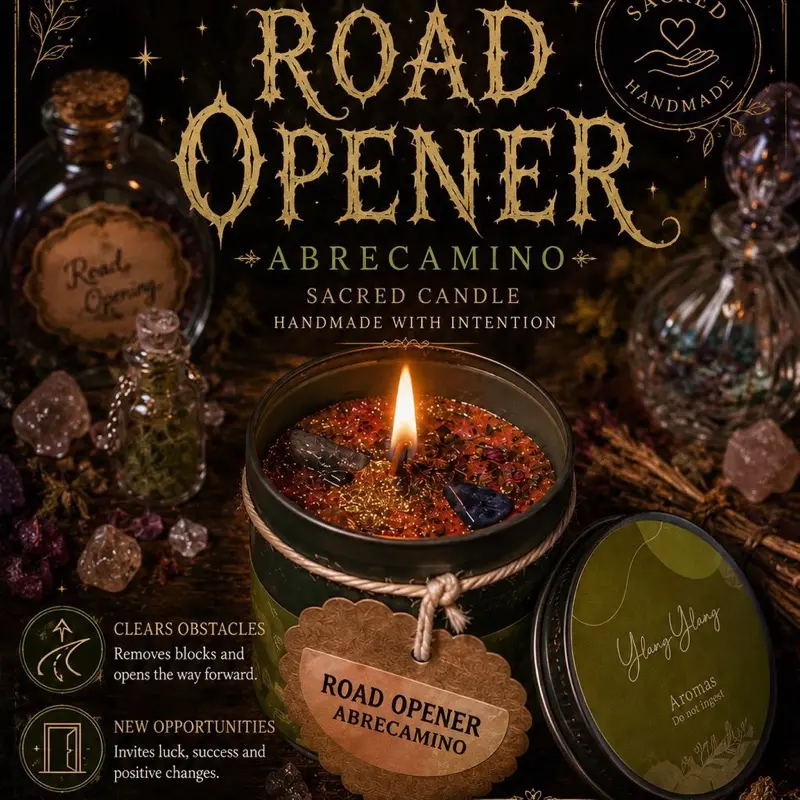 Handmade Road Opener (Abrecamino) Candle
